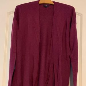 Wool blend drapey cardigan